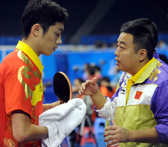 韩国队轻取日本队，张继科带队取胜